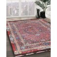 thumbnail image 3 of Ahgly Company Machine Washable Indoor Rectangle Traditional Brown Red Area Rugs, 6' x 9', 3 of 7