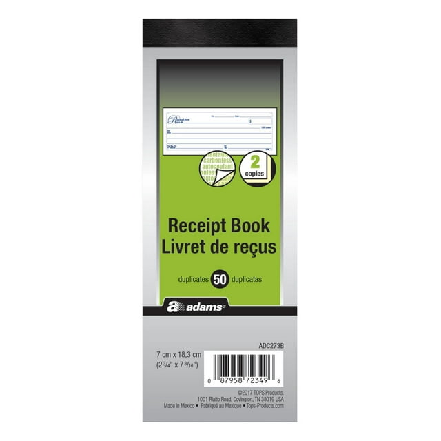 Receipt Book 2-Part