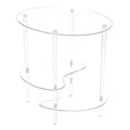 thumbnail image 1 of Mesa auxiliar de acrílico para bebidas, moderna mesita de noche para espacios pequeños, ideal para dormitorio Claro, 1 of 9