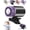 Black, variant on Car Clip On Air Conditioner Fan with LED Display - 360° Rotation, USB Rechargeable, 199 Speeds Adjustable, 16℃ Semi-Cooling Wide Clamp for Any Scenario