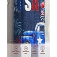 thumbnail image 6 of Red Blue 4th of July Sheer Curtains 84 Inch Length 2 Panels for Living Room, Independence Day Stars Gnomes Voile Kitchen Curtain Set, Luxury Privacy Drapes Window Treatment for Bedroom, 6 of 7