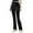 Black, variant on GTEYOIJN 2 Pcs Yoga Pants Women Flare High Waist Pants 28 Inch Inseam Women's Detachable Breathable Leggings with High Waist Soft and Comfortable Skin Friendly Fitness Pants for Yoga and Sports