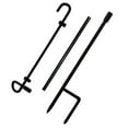 thumbnail image 2 of Metal Garden Flag Pole Stand Holder Yard Banner Bracket Post for Outdoor Decorations and Party Flagpoles Welcome Display, 2 of 6