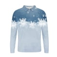 thumbnail image 5 of Blusa y camisa de manga larga con cuello vuelto para hombre, jersey con cremallera y solapa estampada, blusa de manga larga con cuello vuelto, blusa de poliéster para hombre, 5 of 5