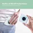 thumbnail image 2 of Tignapoo Bisofice L8 Mini Thermal Label Printer - Portable Bluetooth 4.0, 300dpi, USB Cable & 1 Roll Paper Included, Green, Built-in Battery, Compatible with iOS & Android, 2 of 6