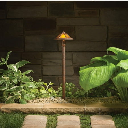 Kichler Olde Brick Path Kichler Woods 15450TZT Landscape 12V Path and Spread - 6 in. - Textured Tannery Bronze ()