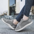 thumbnail image 5 of DLWKIPV Minimalist Barefoot-Style Sneakers - Breathable Knit Wide Toe Box Shoes for Daily Walking & Casual Wear (GRAY,8), 5 of 6