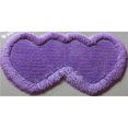 thumbnail image 1 of Amazing Rugs H2902 28 x 55 in. Double Heart Shape Hand Tufted 4-in. Thick Shag Area Rug in Lavender, 1 of 1