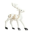 thumbnail image 2 of ZZkhGO Gold White Reindeer Christmas Decor, Sparkling Deer Desktop Ornament, Festive Home Mall Living Room Decoration, 2 of 6