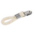 thumbnail image 2 of Braided Cotton Loop Towel Clip With Metal Clamp Multipurpose Cloth Hanger For Home Bathroom Kitchen, 2 of 5