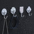 thumbnail image 6 of Adhesive Hook 20PCS White PlasticShaped Damage-Free Hanging Wall Hooks, 6 of 6