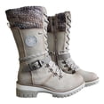 thumbnail image 2 of Zapatos De Invierno Para Mujer, Botas, Botines, Botas Impermeables Para Exteriores, Botas De Media Pantorrilla, Botas De Punta Redonda De Tacón Bajo, Botas De Punta Redonda Para Mujer Vogacara AP006543-21, 2 of 6