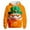 Orange, variant on St Patrick's Day Hooded Sweatshirt Irish Green Graphic Pullover Casual Jacket For Holiday Celebration