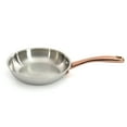 thumbnail image 5 of BergHOFF Ouro Gold 3pc 18/10 Stainless Steel Cookware Set, Glass Lids, Rose Gold Handles, 5 of 7