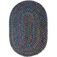 thumbnail image 1 of Rhody Rug Katie Tapis Ovale Tressé Intérieur-Extérieur, Marine, 2 x 3 Pi., 1 of 1