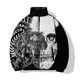 thumbnail image 2 of Chaquetas de invierno para hombre que protegen del frío Abrigos de invierno modernos y versátiles Parkas para hombre Moda casual Estampado de calavera personalizado, 2 of 5