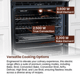 thumbnail image 6 of Rangaire RRI303GS 30" Glass Touch Induction Range Oven - Stainless Steel, Induction Burners, True Convection, Self Cleaning, Easy Reach Racks, 6 of 8