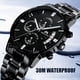 thumbnail image 4 of Reloj de regalo de Navidad reloj de acero inoxidable para hombres reloj de código de tiempo para hombres reloj de simulación de fecha para hombres diseño elegante regalo D, 4 of 5