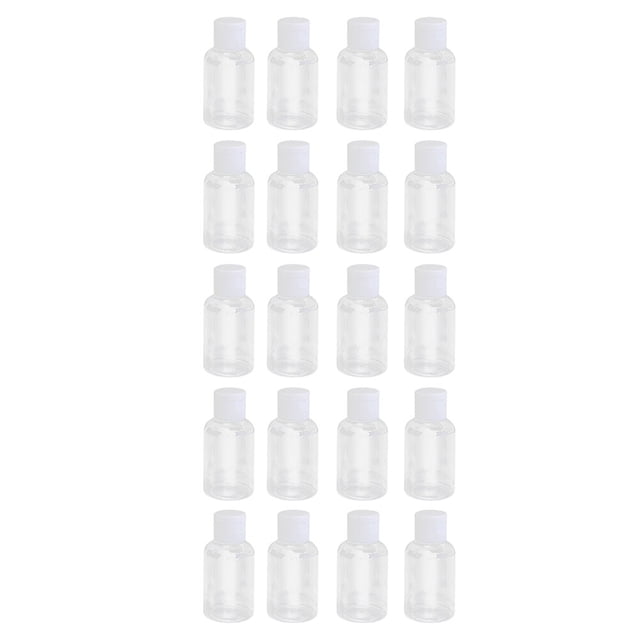FESTFENDS 20Ud Transparentes Exprimibles Con Tapa De Concha Para Uso En Viaje Y Hogar