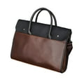 thumbnail image 3 of Abbraccia Male Briefcase Business Bag PU Leather Easy Carrying Sturdy Handbag Casual Shoulder Bag Work Bag Computer Bag for Work Office Brown, 3 of 9