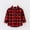 Red, variant on Boys Hoodies And Sweatshirts Autumn Winter Kids Flannel Jacket Plaid Long Sleeve Lapel Button Down Coat Tops Activewear