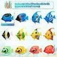 20 Pcs Artificial Moving Fish Plastic Floating Fishes High Simulation ...