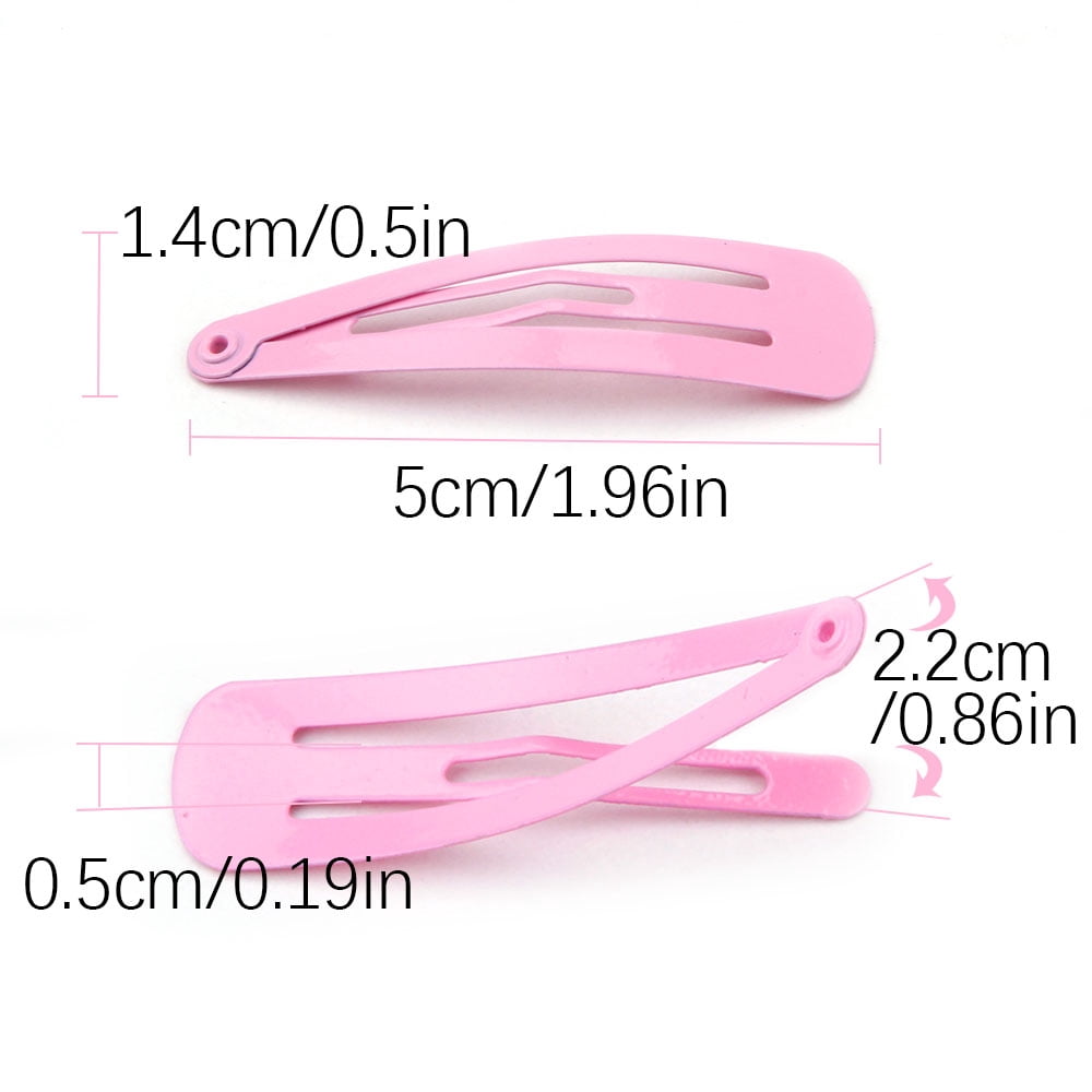 Havilah Snap Hair Clips - 200 Pieces Set Non-slip Metal Hair Clips Cute Kawaii Barrettes for Girls Kids Toddlers - Multi-color