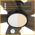 thumbnail image 7 of Smaair Povjeta 52" 5 Blades Indoor Low Profile Ceiling Fan with Remote and Dimmable Light, 7 of 7