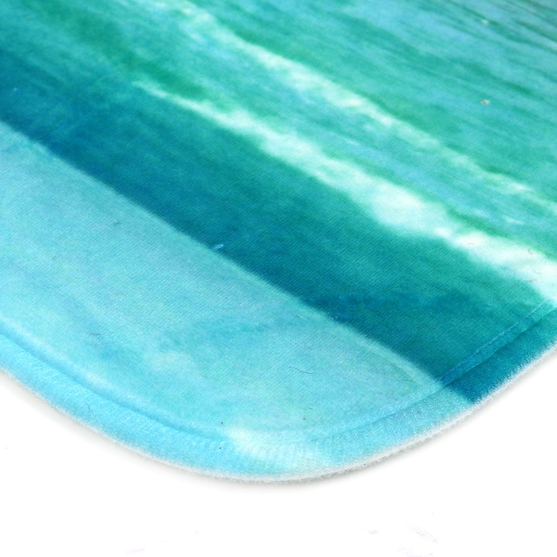 Bathroom Washable Non-slip Flannel Floor Mat Bath Rug Set 3 in 1 Seagreen