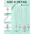thumbnail image 6 of VESITIM Cross Pendant Necklace Sterling Silver Infinite Rose Flower Necklace Women Faith Jewelry Gift with June Birthstone Created Alexandrite, 6 of 7