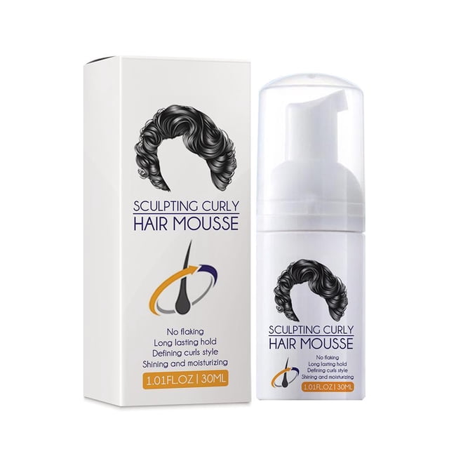 Crema Curl Boost Mousse para esculpir cabello rizado Crema para rizos Cuidado de rizos y rebote