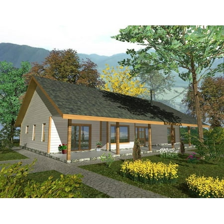 001-2095: Ranch ICF 2 Bed, 2 Bath Luxury Home Plan, 1727 Sq Ft: Full Blueprints with License to Build by Home Plan Marketplace - Lesuto