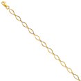 thumbnail image 2 of Wellingsale 14k Yellow Gold Polished Bracelet with Lobster Claw Clasp - 7.25", 2 of 5
