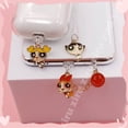 thumbnail image 2 of Colgante Tipo C Anime Las Chicas Superpoderosas Enchufe Antipolvo Teléfono Móvil Decoración De Esmalte De Dibujos Animados Colgantes De La Policía Regalo Para El Hombre Y La Mujer, 2 of 3