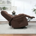 thumbnail image 3 of Large Power Lift Recliner Chair for Elderly, Overstuffed Wide Recliners for Adults, Heavy Duty Recliner Sofa and Safety Motion Reclining Mechanism,300lb Capacity,Coffee, 3 of 6