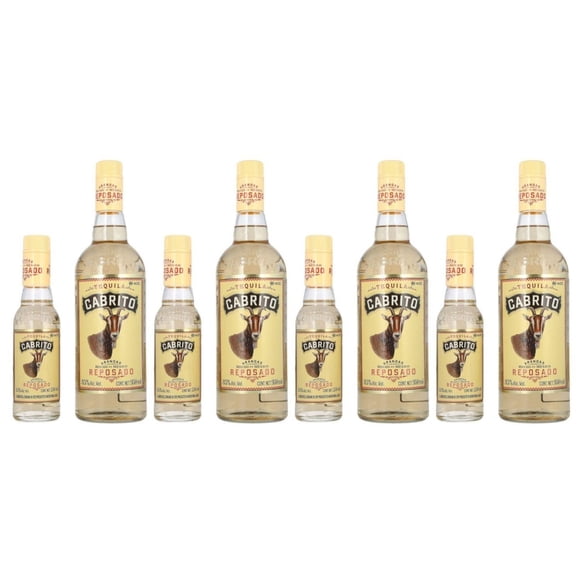 Pack de 4 Tequila Cabrito Reposado de 950 ml + mini 250 ml