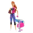 thumbnail image 1 of Poupée ​Barbie Santé physique, cheveux roux, avec chiot et 9 accessoires, 1 of 6