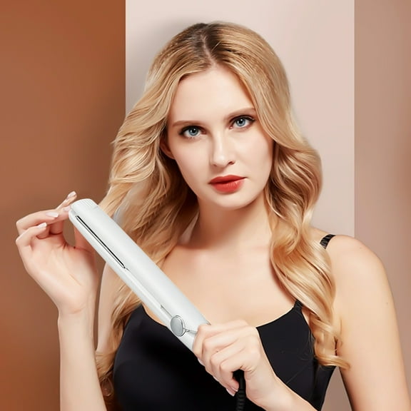 SDOHIG Curling Iron 1 1/2 Inch, Curling Wands, USB Rechargeable Curling Iron, Fast Heating Hair Curler Without Damaging Hair, Straight Curling Dual-Use