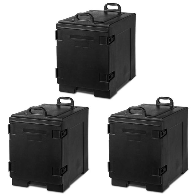 Costway 3 Pack End-Loading Insulated Food Pan Carrier Hot Cold