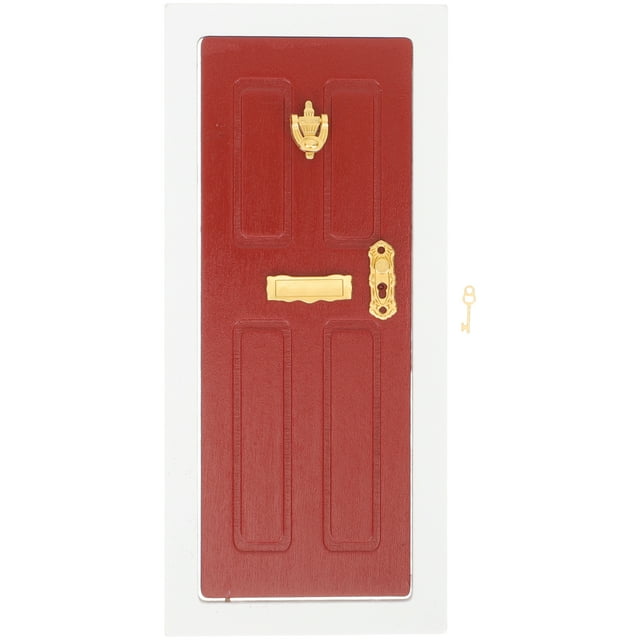 Miangastore Doll House Mini Door Model Mini House Furniture Wooden Mini Door Model Small Gate Ornament