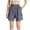 Gray, variant on Ltctricy Women's Hiking Cargo Shorts Plus Size Elastic High Waisted Knee Length Bermuda Shorts Summer Casual Shorts