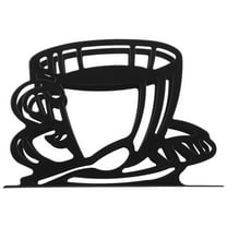 OFFIGAM Modern Metal Napkin Holder for Kitchen Elegant Design Black 1Pcs Holds Napkins