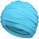 thumbnail image 2 of Paquete de 3 gorros de natación plisados ​​para cabello largo, no impermeables JM, 2 of 5