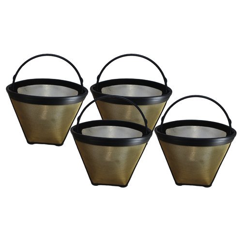 Crucial 4 Cup Gold Tone Coffee Filter (Set of 4)