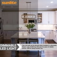 thumbnail image 4 of Sunlite LED Filament B11 Torpedo Tip Chandelier Light Bulb 4 Watts (40W Equivalent), Candelabra E12 Base, Dimmable, ETL Listed, 2700K Warm White Light, 6 Pack, 4 of 6
