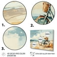 thumbnail image 3 of Designart "Bicycle Calm Pedaling By The Beach II" Transportation Floater Framed Wall Art Print, 3 of 7