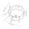 thumbnail image 2 of HAMPPLIES Crystal Display Rack for Elegant Living Room and Study Room Storage 1Pack, 2 of 8
