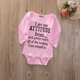thumbnail image 2 of Franhais Newborn Girl Long Sleeve Bodysuit, Letter Print Infant Jumpsuit, Cute Baby Sweet Romper, 2 of 6