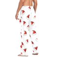 thumbnail image 3 of FORMRS Mens Pajama Pants with Pockets Sleepwear Lounge Bottoms Sizes S-2XL, Cute Santa Hats Pattern, 3 of 7