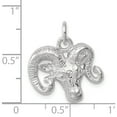 thumbnail image 4 of Sterling Silver Ram Charm Solid Casted Polished Inspired Sparkling Captivating An unforgettable keepsake to treasure forever, 4 of 4